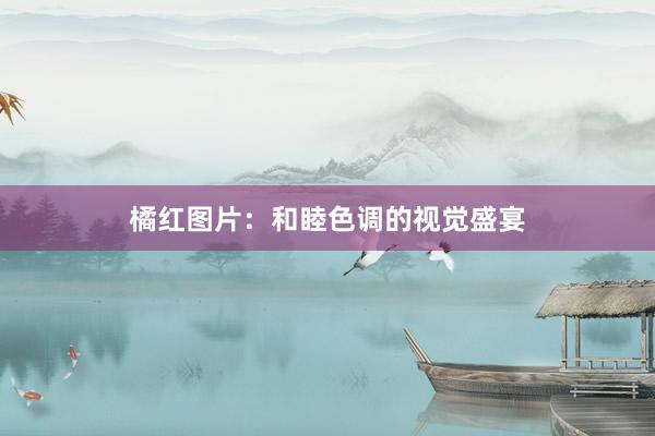 橘红图片:和睦色调的视觉盛宴